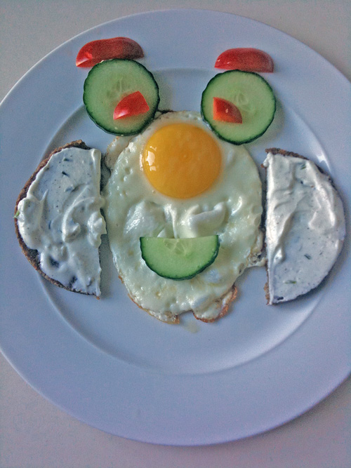 Kinderteller-Spiegelei