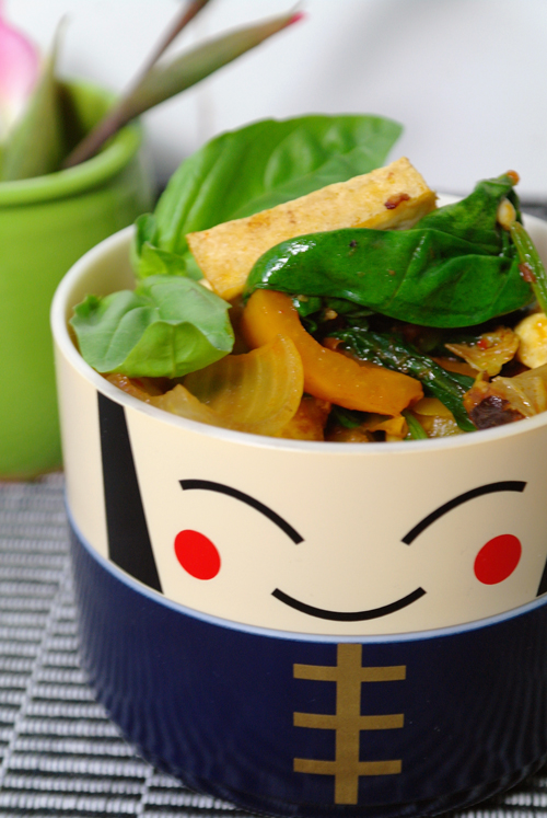Tofu und Spinat in scharfer Bohnensoße - GourmetGuerilla´s Foxy Food