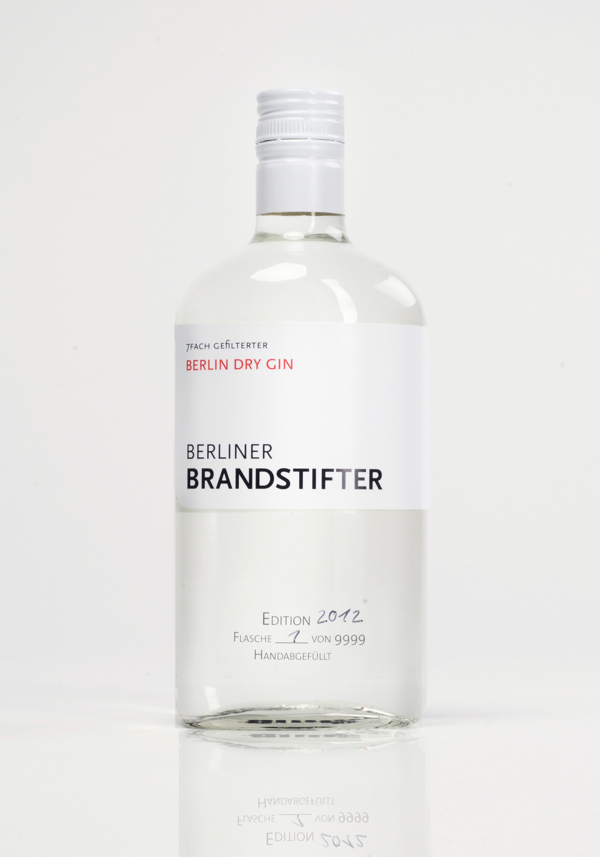 Flasche Berlin Dry Gin Berliner Brandstifter