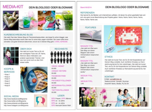 Blogger Media Kit Vorlage Free Download Template PowerPoint | GourmetGuerilla.de