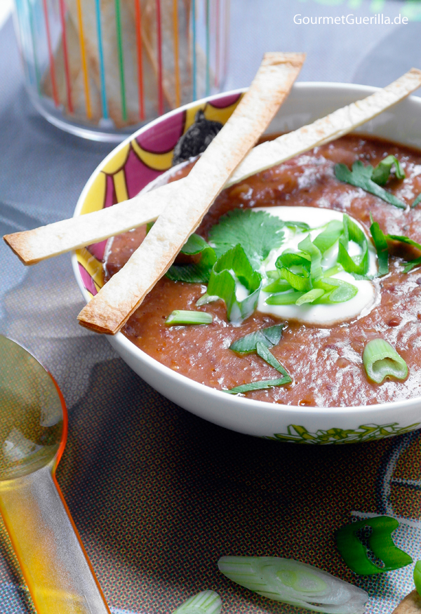 Rote Bohnensuppe Mexican Style #rezept #GourmetGuerilla #vegetarisch