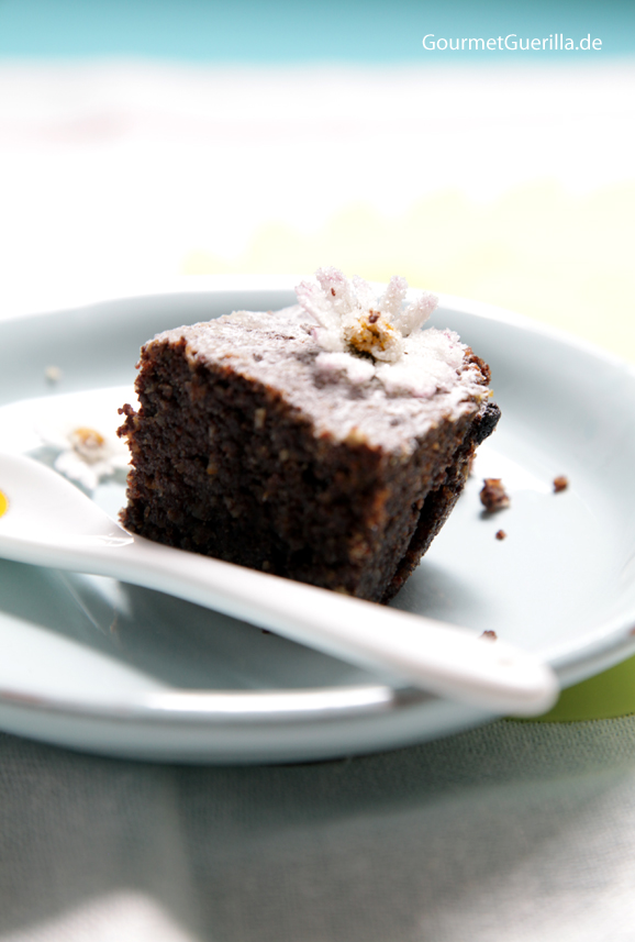 Saftige Mohn-Orangen-Brwonies #rezept #gourmetguerilla #ohneMehl #backen