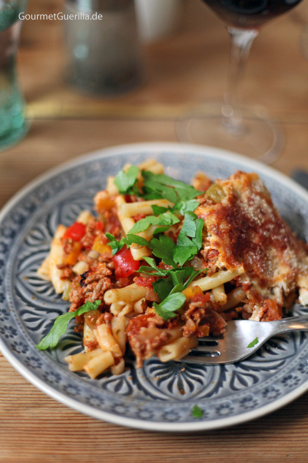 Makkaroni-Lasagne #rezept #gourmetGuerilla #familienessen