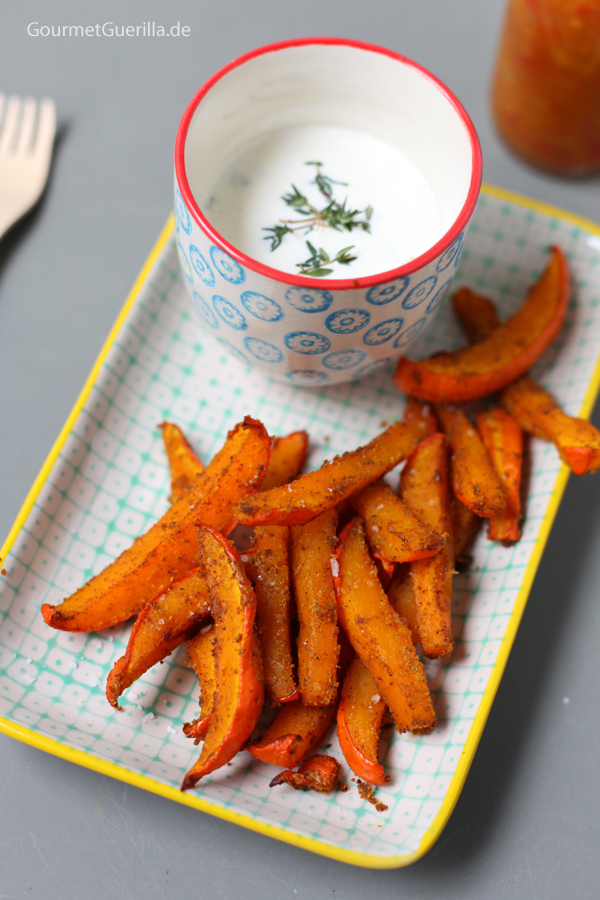 Kürbispommes Schranke mit Mangoketchup #gourmetguerilla #rezept