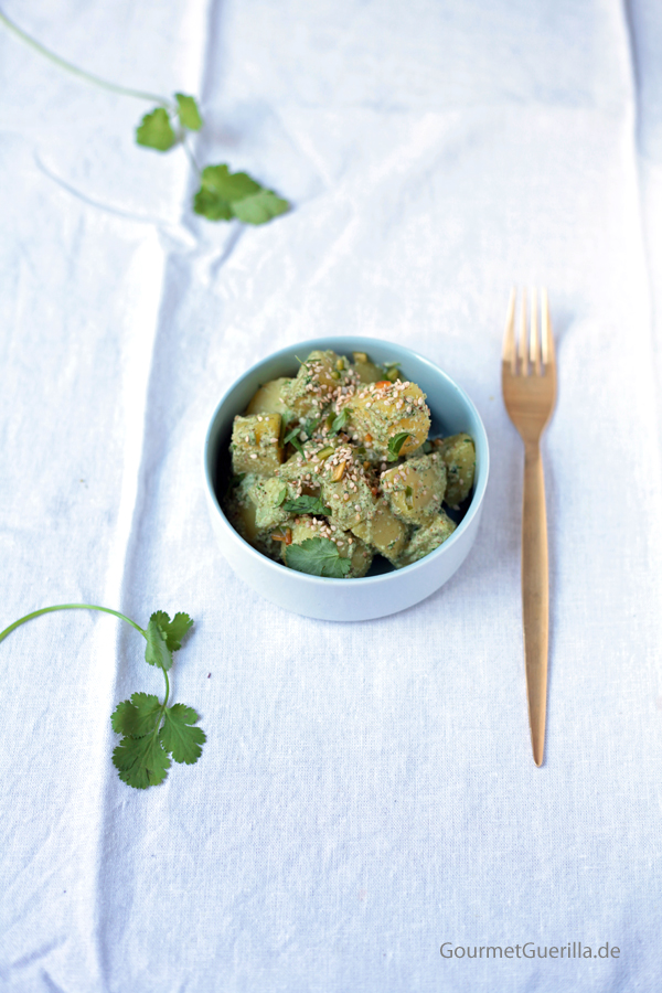 Minz-Kartoffeln #rezept #gourmetguerilla #romantischesdinner #vegan