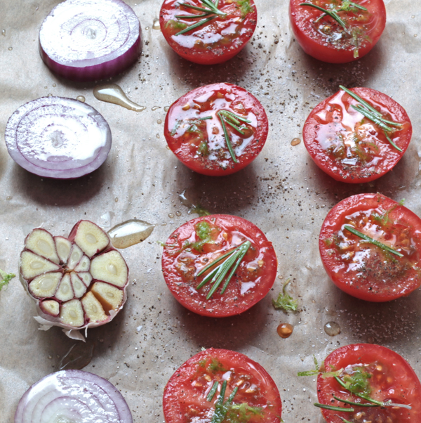 Gebackene Limetten-Tomaten