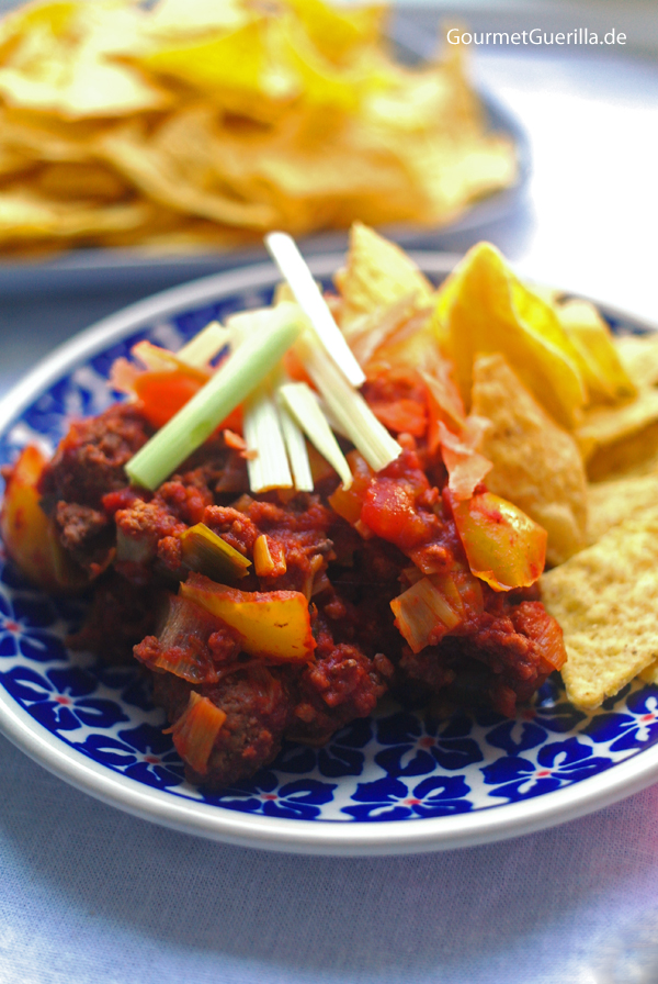 Schaschlikpfanne mit getarntem Gemüse #rezept #gourmetguerilla