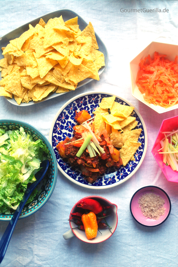 Schaschlikpfanne mit getarntem Gemüse #rezept #gourmetguerilla