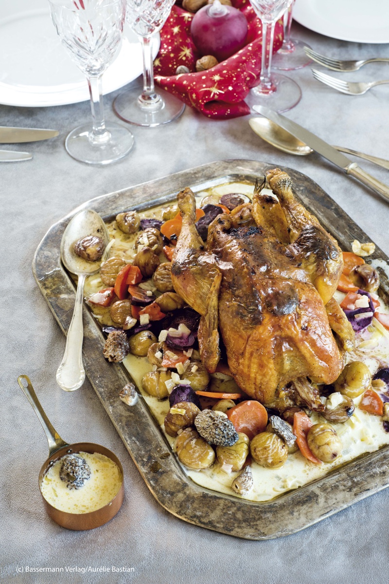 chapon aux morilles aus Französisch kochen mit Aurelie | GourmetGuerilla.de