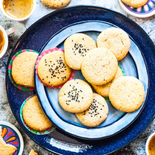 Israelische Tahina Shortbread Cookies - Sesam-Kekse aus nur 5 Zutaten | GourmetGuerilla.de