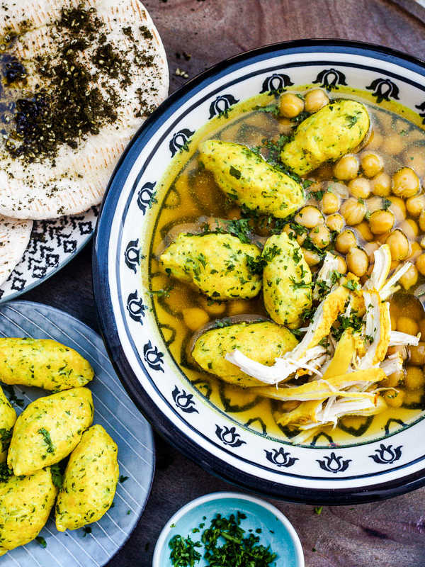 Persische Hühnersuppe mit Ghondi-Klößchen, Kichererbsen und Safran | GourmetGuerilla.de