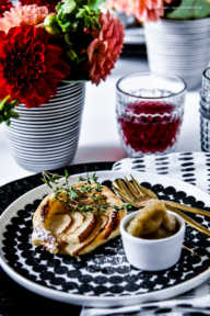 Kleine Käse-Birnen-Quiche mit schnellem Birnen-Kardamom-Sorbet | GourmetGuerilla.de