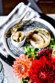 Kleine Käse-Birnen-Quiche mit schnellem Birnen-Kardamom-Sorbet | GourmetGuerilla.de