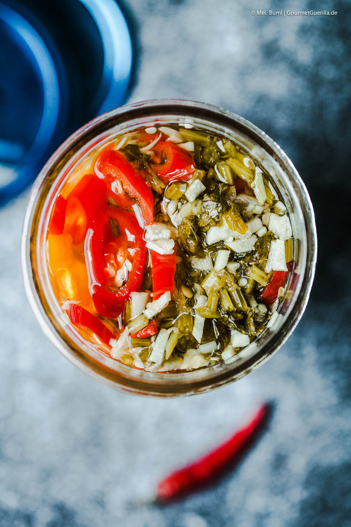 Pickled Hot Chili Peppers - Selbst eingelegte scharfe Paprika und Peperoni | GourmetGuerilla.de