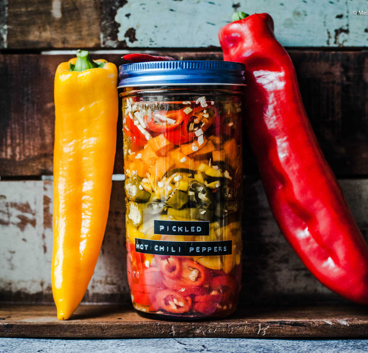 Pickled Hot Chili Peppers - Selbst eingelegte scharfe Paprika und Peperoni | GourmetGuerilla.de