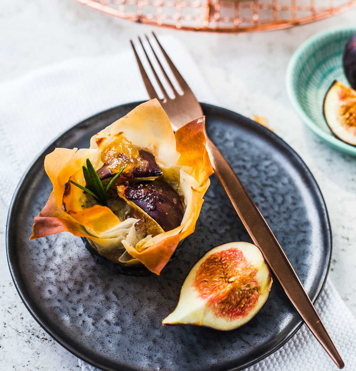 Feigen mit Blue Stilton und einem Hauch Chutney im Filoteig | GourmetGuerilla.de