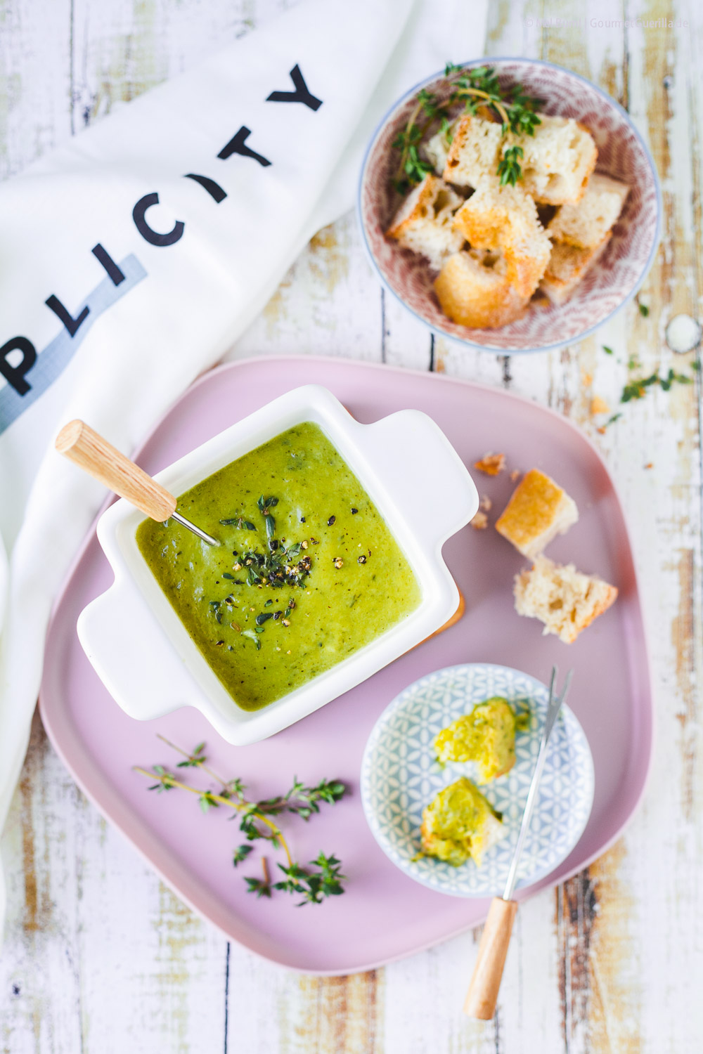 Leichtes Zucchini- Fondue mit Bergkäse aus Heumilch g.t.S. | GourmetGuerilla.de