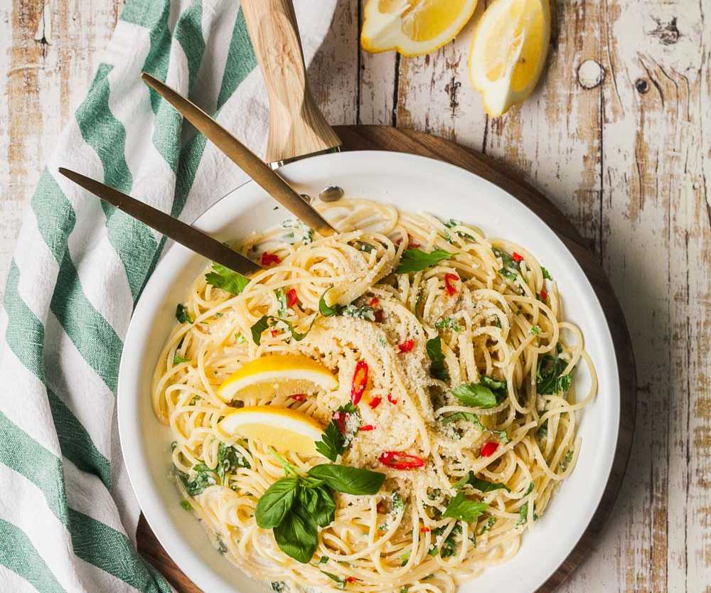 15Minuten Zitronenspaghetti total simpel, rasend schnell, umwerfend