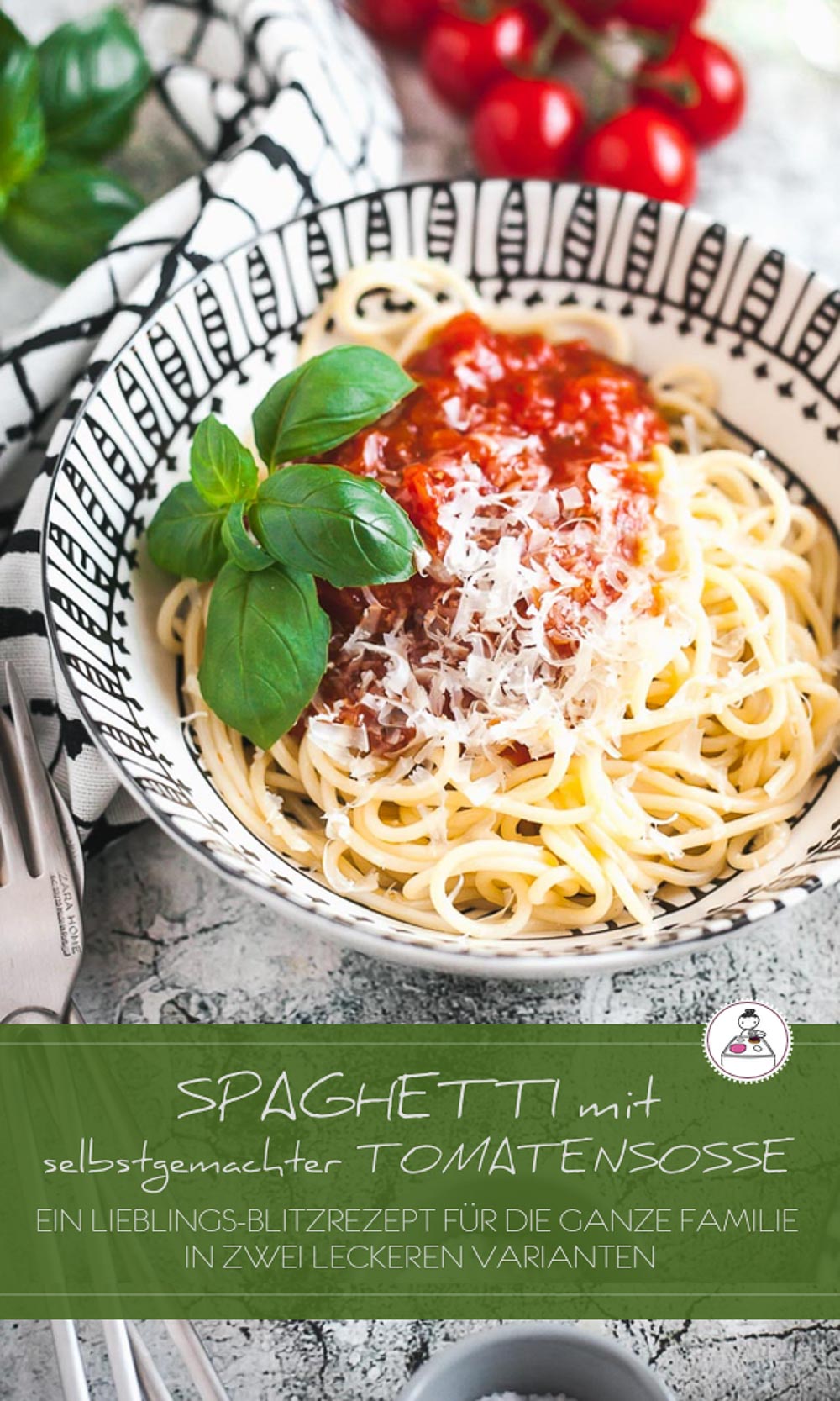 Schnelle Spaghetti mit selbstgemachter Tomatensoße. Mein Lieblings ...